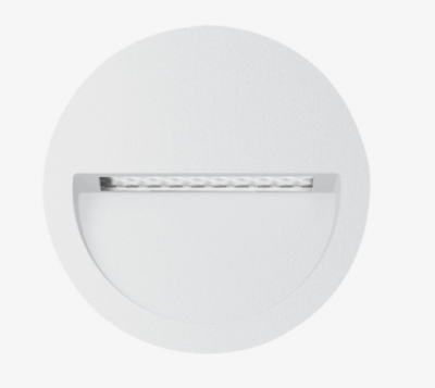 ZAC WHITE 12/24V 5W 3CCT ROUND RECESSED WALL LIGHT IP65